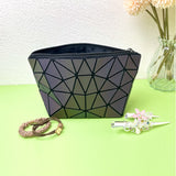 Black laser cosmetic bag