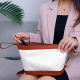 Double layer cosmetic bag