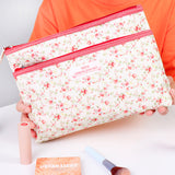 Small floral cosmetic bag