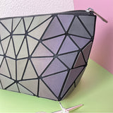 Black laser cosmetic bag