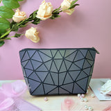 Black laser cosmetic bag