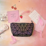 Black laser cosmetic bag